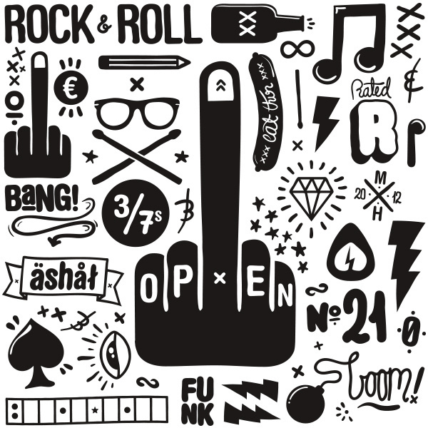 The Gig Poster Project on Behance #n #white #rock #gig #& #black #illustration #roll #poster