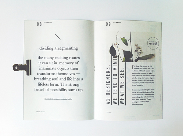 Salt & Wood, Zine. on Behance