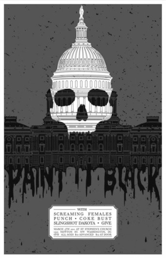 Posters : Greg Christman | Portfolio #screenprint #black #paint #illustration #gigposter #it #poster
