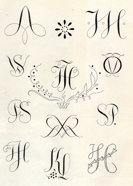 Monograms 1950's #monograms