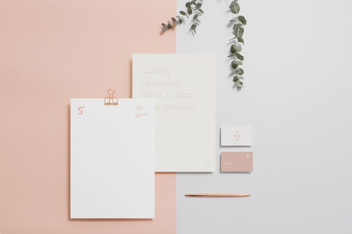 Lidia Mínguez designed a feminine, minimalist and modern brand identity for S.Bon, a London-based clothing brand that produces timeless wardrobe staples made of premium fabrics. For more of the most beautiful designs visit mindsparklemag.com