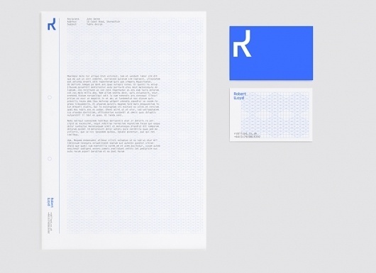 Robert Lloyd, Ben Jeffery's Portfolio #letter #head #stationary