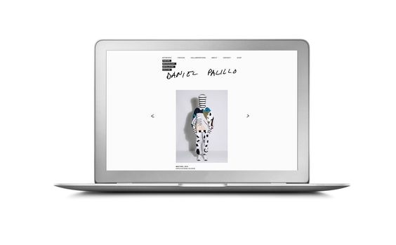 Daniel Palillo website. Design Tony Eräpuro