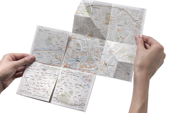 Design #print #folding #map #zoomable