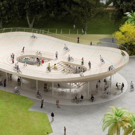 Dezeen architecture and design magazine #hire #velodrome #bicycle #cycle #architecture #dutch