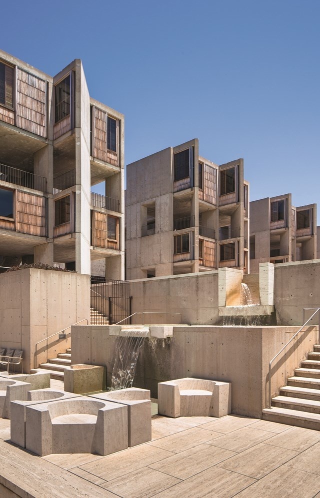 San Diego, CA: Salk Institute, Louis Kahn & Luis Barragán, 1963