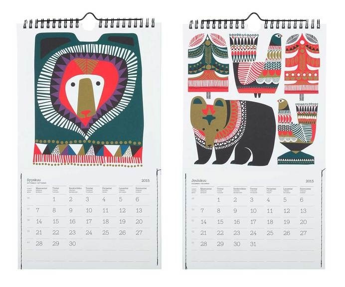 Miss Moss 2015 Calendar Picks #calendar #animal