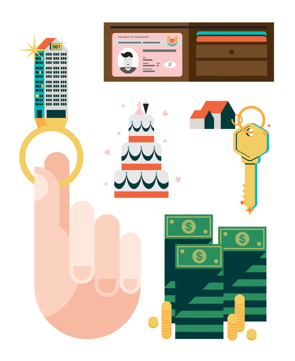 Game of Homes Illustrations #vectors #investment #of #success #home #illustrations #angela #son #life #game #hand #money #monocle