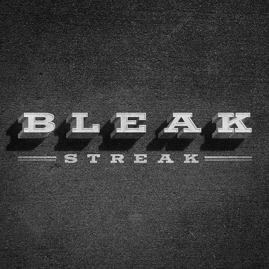 All sizes | Bleak Streak | Flickr - Photo Sharing! #design #black #typography
