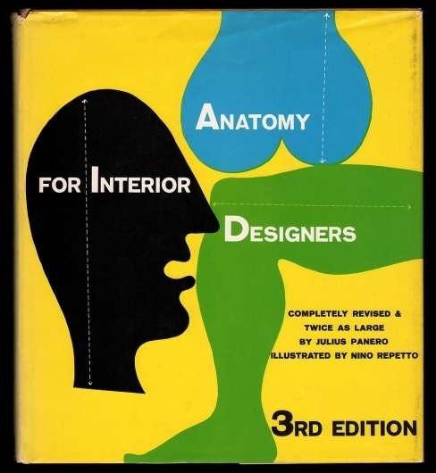All sizes | Anatomy for Interior Designers | Flickr - Photo Sharing! #1940s #alvin #jacket #book #cover #illustration #lustig