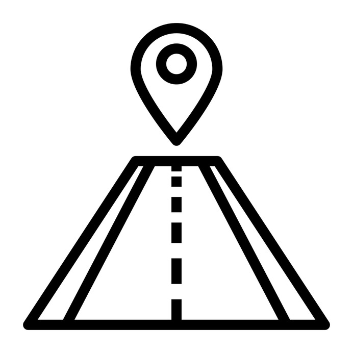 See more icon inspiration related to road, travel, point, maps and location, architecture and city, location pin, placeholders, distance, points, signs and location on Flaticon.