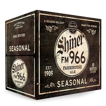 Shiner FM 966 Farmhouse Ale #packaging #beer #label #bottle