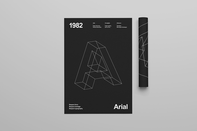 #type #typography #typeface #font #poster #Arial #3D #swiss #clean
