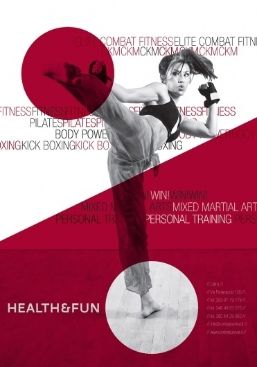 Francesco Vetica | Designer | Healt & Fun #gym #minimal #poster #fitness #modernism #healt #typography