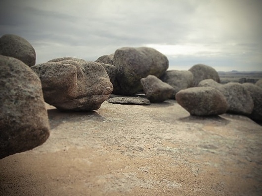 roccia acqua neve #rock #boulders