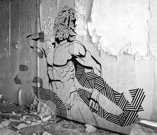 BUFF DISS - Tape Art #tape #buff #diss #art #street #installlation #tap