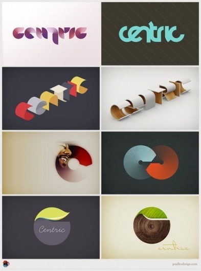 Graphic/Logo Design Inspiration Different logo... | WE AND THE COLOR - A Blog for Graphic Design and Art Inspiration #paul #lee #identity #logo #centric