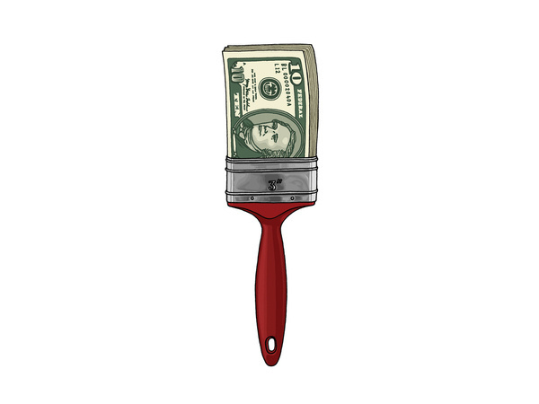 Mr Bingo #magazine #illustration #money #dollars
