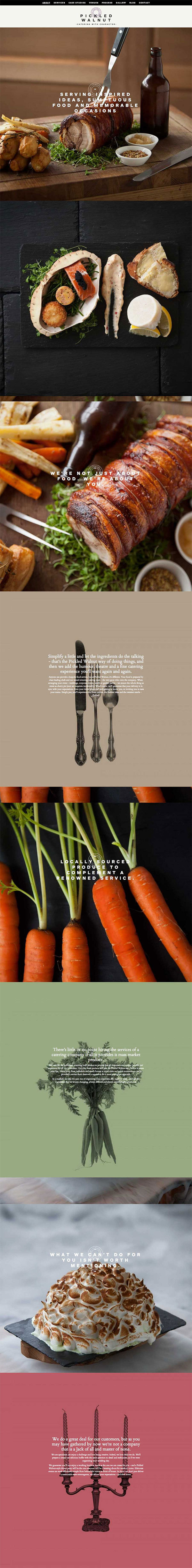 pickledwalnutcatering #aboutpages #layout #web