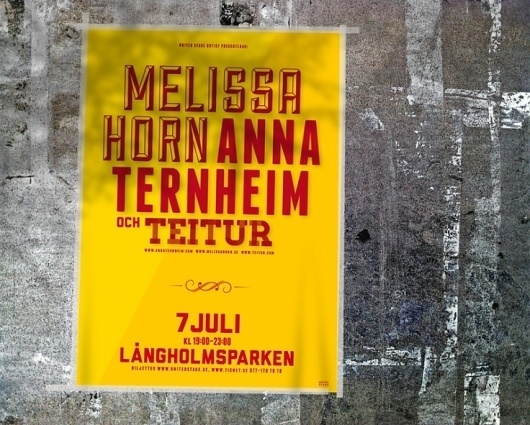 Odear - United Stage Artist #typographic #poster