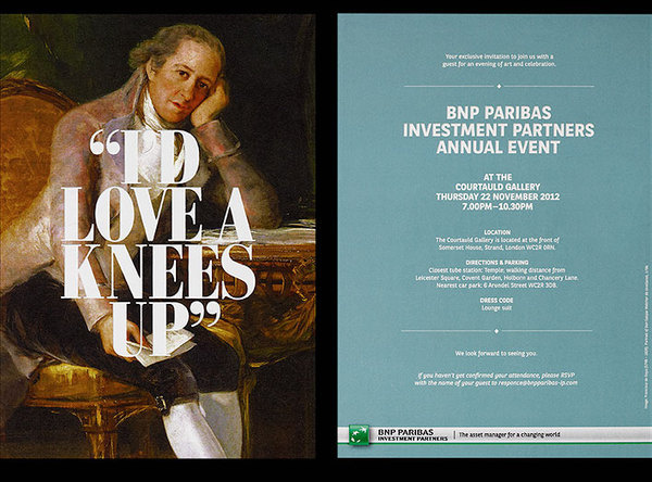 Invitation Design for BNP Paribas - Ascend Studio #invite #invitation #art #typography