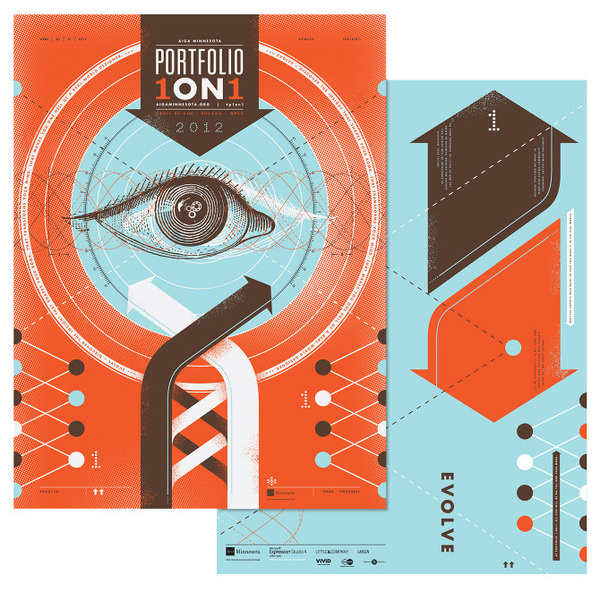 AIGA Portfolio 1ON1 DaviesGarage #portfolio #graphic #poster