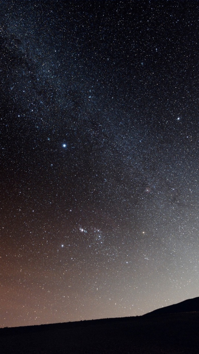 Milky Way Over Hill iPhone 6 Wallpaper Download