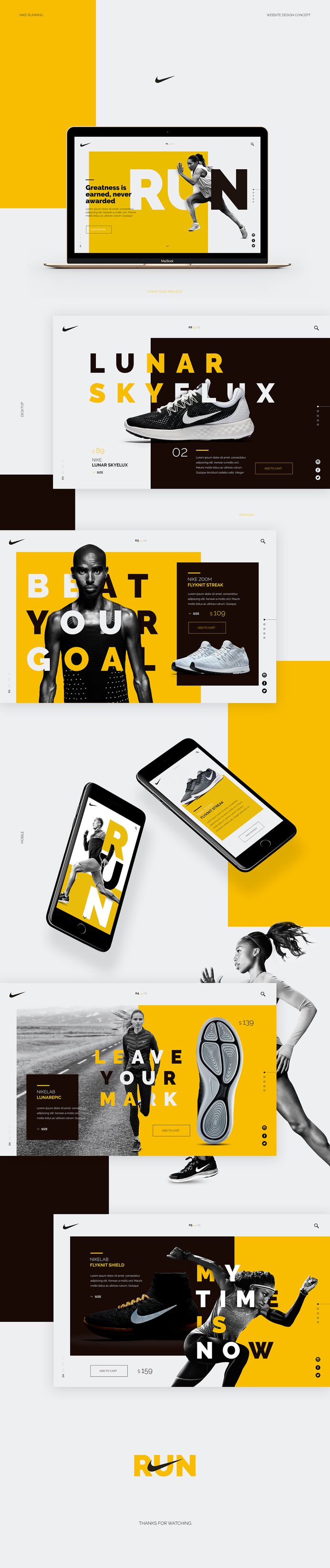 NIKE - Web Concept on Behance