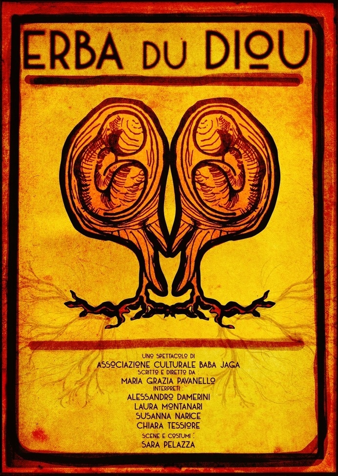Filippo Fanciotti graphic design for Erba du Diou theater play . #erba #teatro #theater #theatre #filippo #design #graphic #devil #fanciotti #poster #diou #du