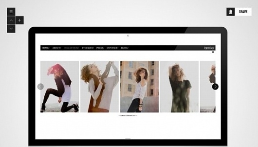 Grave - Web design inspiration from siteInspire #hjkhjk