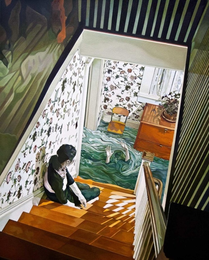 Beside You: Narrative and Melancholic Paintings by Jolene Lai