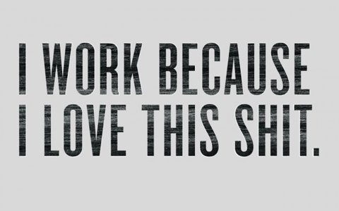 FFFFOUND! | I Work Because I Love This Shit | The Donut Project #design #graphic #typography