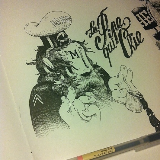 Instagram #ink #mcbess #illustration #pen #and
