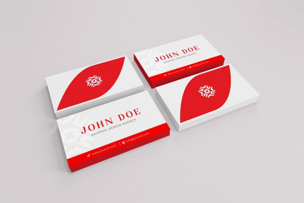 Red and white business card mock up Free Psd. See more inspiration related to Business card, Mockup, Business, Card, Template, Red, Web, Website, White, Mock up, Templates, Website template, Mockups, Up, Web template, Realistic, Real, Web templates, Mock ups, Mock and Ups on Freepik.