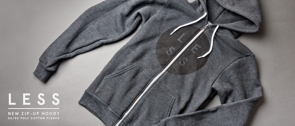Ugmonk > Less (hoody) #clothing #lines #apparel #ugmonk #minimal #hoody #typography