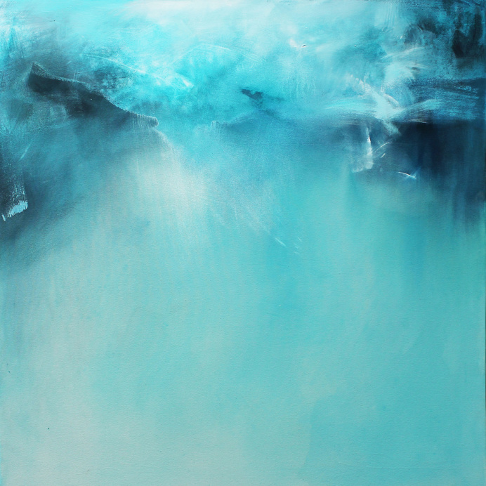 'Mhuir' by Jonathan Barber. 100cm x 100cm mixed media on canvas, 2017. www.jonathanbarber.co.uk #painting