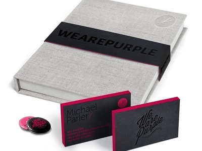 Dribbble - Purple Collateral by Drew Smith #business #card #print #collateral #purple