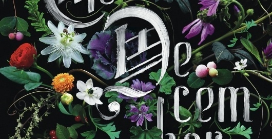 Sean Freeman // The Decemberists • Floral #strokes #direction #art #brush #type