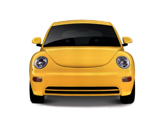 Wolksvagen beetle yellow #white #isolated #yellow #emotional #rounded #car