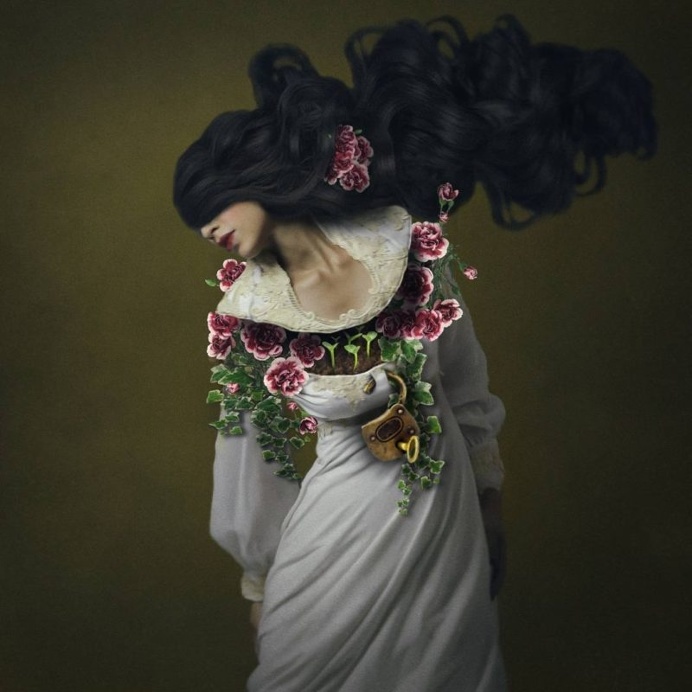 Surreal and Fine Art Self Portraits by Josephine Cardin