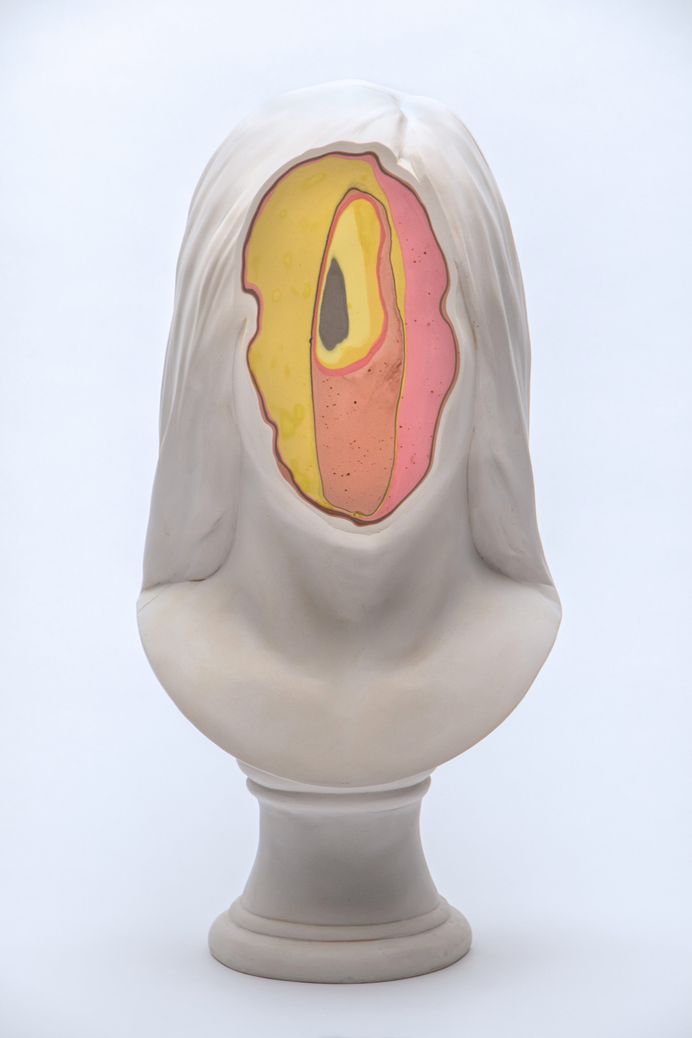 Colorfully Eroded Busts Explore Abstract Perceptions of Interiority by Christina West | Colossal