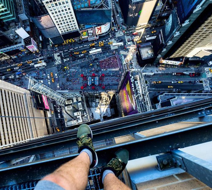 Daredevil Building Climber: Roooftop Photography by Andrej Ciesielski