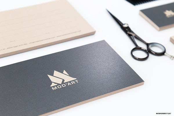 MOD'ART | Hair Salon | Logo Design and Branding on Behance #salon #hairdresser #favini #hair #monogram #majestic #hairdress #style