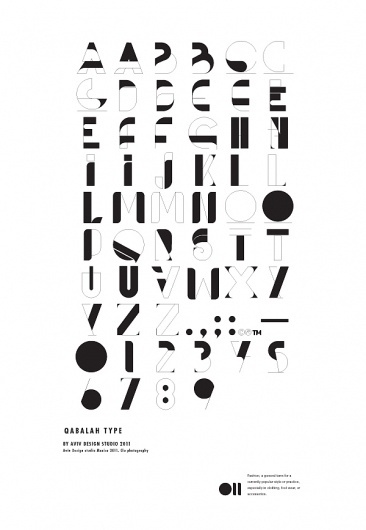 Qabalah type on the Behance Network