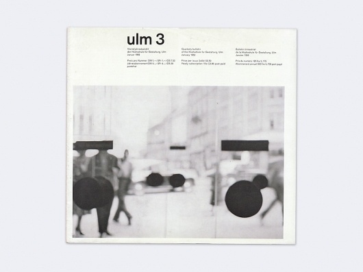 Display | Journal of the Hochschule fur Gestaltung ulm 3 | Collection #magazine #ulm #1950s