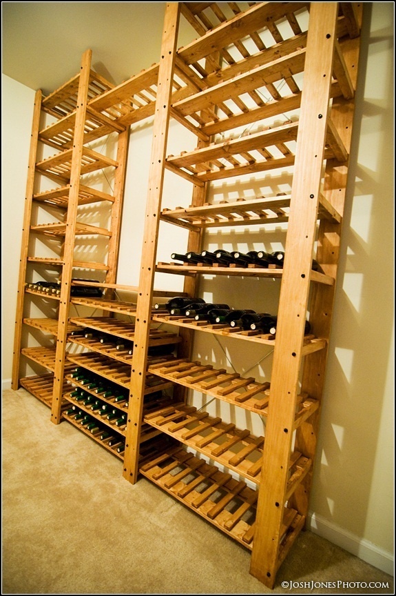 Wooden wine rack #wood #rack #wine