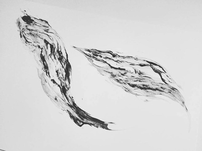 www.larabispinck.com #waves #abstract #illustration #larabispinck #ink #acrylcolor #blackwhite #art #structure #marble #pattern