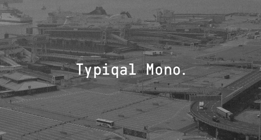 Typiqal Mono — Temple #monospaced #elegant #typeface #typography