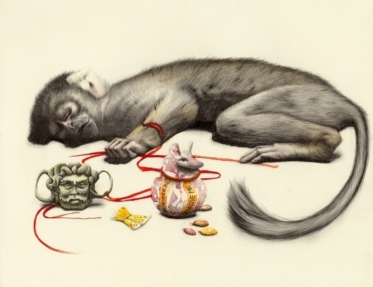 All sizes | vessel monkey | Flickr - Photo Sharing! #charms #kirsty #mystic #monkey #ape #dead #drawing #whiten