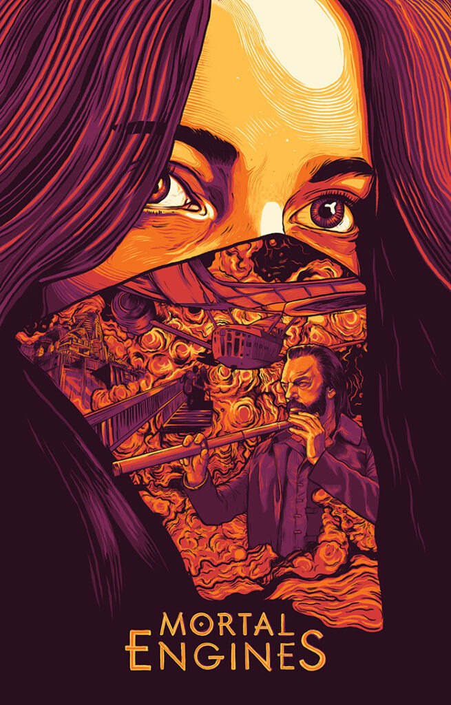 Universal Pictures' Mortal Engines - Alternate Movie Poster - The Commas #mortalengines #peterjackson #filmposter #thecommas #graphicdesign #alternativemovieposter #movieposter #keyart